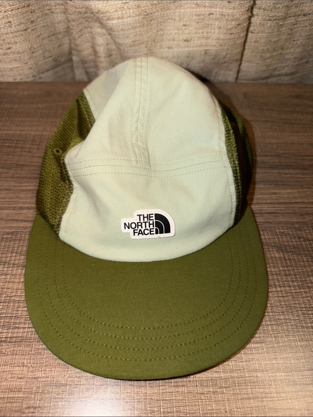 The North Face Olive Green Cream Mesh Camp Hat Cap One Size Unisex